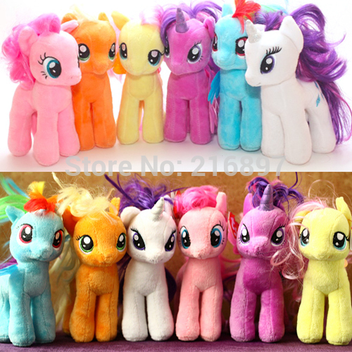 18cm Brinquedos ȭ  Unicorn  ϱ   & amp; ÷  & amp;  ϱ/18cm Brinquedos Cartoon Horse Unicorn Plush Toys Stuffed Animals &